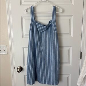 NWT A New Day Target brand Blue and White Striped Mini Dress